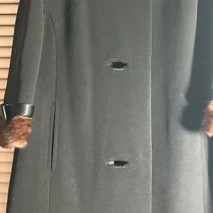 ジャケット・アウター vintage black power shoulder long coat ジャケット・アウター vintage black power shoulder long coat